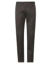 Devore Incipit Man Jeans Dark Brown Size 28 Cotton, Elastane