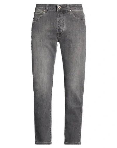 Devore Incipit Man Jeans Grey Size 38 Cotton, Elastane In Multi
