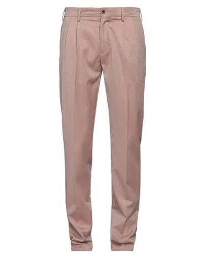 Devore Incipit Man Pants Antique Rose Size 30 Virgin Wool In Pink