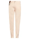 Devore Incipit Man Pants Apricot Size 40 Cotton, Elastane In Neutral