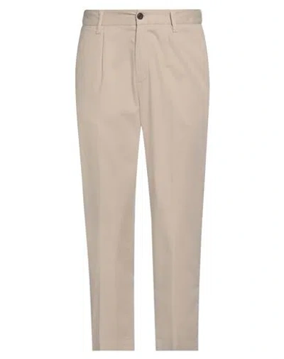 Devore Incipit Man Pants Beige Size 30 Cotton, Silk, Elastane In Beige