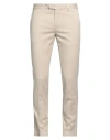 Devore Incipit Man Pants Beige Size 40 Cotton, Elastane In Beige