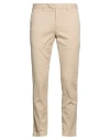 Devore Incipit Man Pants Beige Size 34 Cotton, Elastane In Multi
