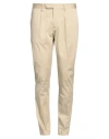 Devore Incipit Man Pants Beige Size 38 Cotton, Elastane