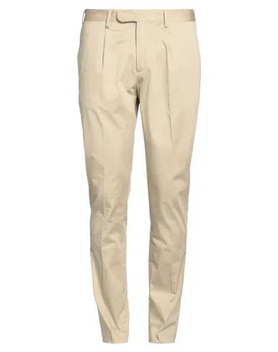 Devore Incipit Man Pants Beige Size 38 Cotton, Elastane