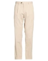 Devore Incipit Man Pants Beige Size 40 Cotton, Elastane In Neutral