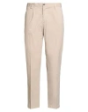 Devore Incipit Man Pants Beige Size 36 Cotton, Elastane In Brown
