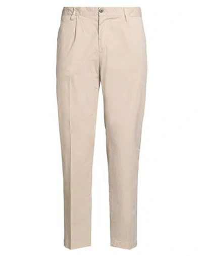 Devore Incipit Man Pants Beige Size 36 Cotton, Elastane In Sand