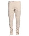 Devore Incipit Man Pants Beige Size 38 Cotton, Silk, Elastane