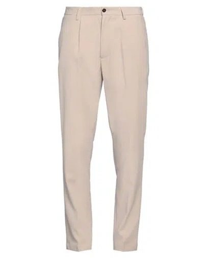 Devore Incipit Man Pants Beige Size 38 Polyester, Elastane