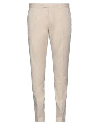 Devore Incipit Man Pants Beige Size 40 Cotton, Elastane