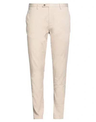 Devore Incipit Man Pants Beige Size 42 Cotton, Silk, Elastane In Sand