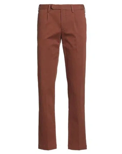 Devore Incipit Man Pants Brown Size 28 Cotton, Elastane