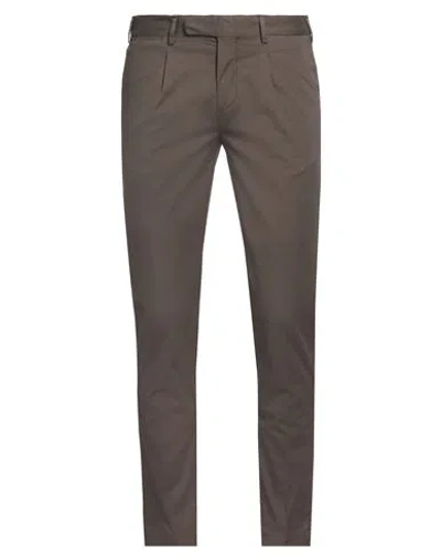 DEVORE INCIPIT DEVORE INCIPIT MAN PANTS BROWN SIZE 34 COTTON, ELASTANE