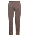 Devore Incipit Man Pants Brown Size 34 Cotton, Polyester, Elastane
