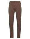Devore Incipit Man Pants Brown Size 36 Cotton In Brown