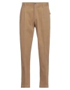 Devore Incipit Man Pants Camel Size 28 Cotton, Elastane In Beige