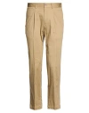 Devore Incipit Man Pants Camel Size 30 Wool, Polyester, Elastane In Brown