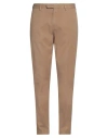 Devore Incipit Man Pants Camel Size 34 Cotton, Elastane In Beige