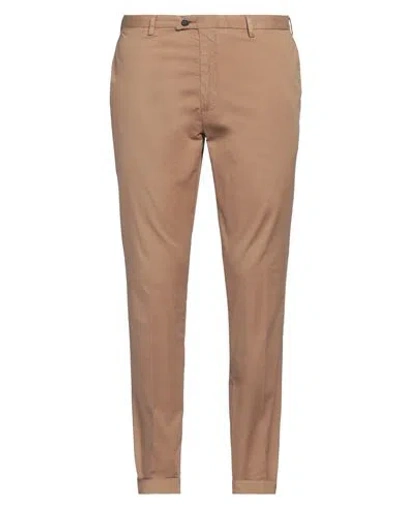 DEVORE INCIPIT DEVORE INCIPIT MAN PANTS CAMEL SIZE 38 COTTON, ELASTANE