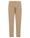 Devore Incipit Man Pants Camel Size 38 Cotton, Elastane In Beige