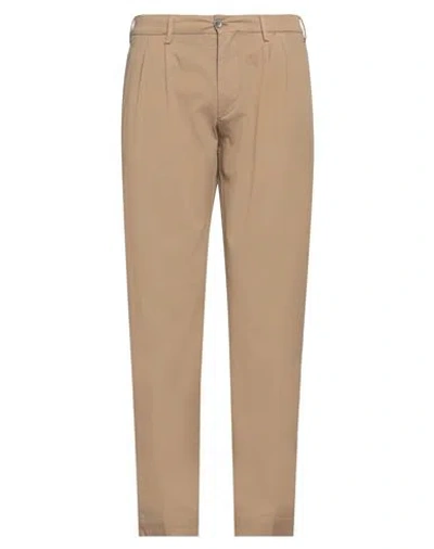 DEVORE INCIPIT DEVORE INCIPIT MAN PANTS CAMEL SIZE 38 COTTON, ELASTANE