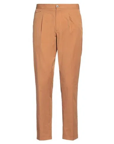 Devore Incipit Man Pants Camel Size 38 Cotton, Polyamide In Beige