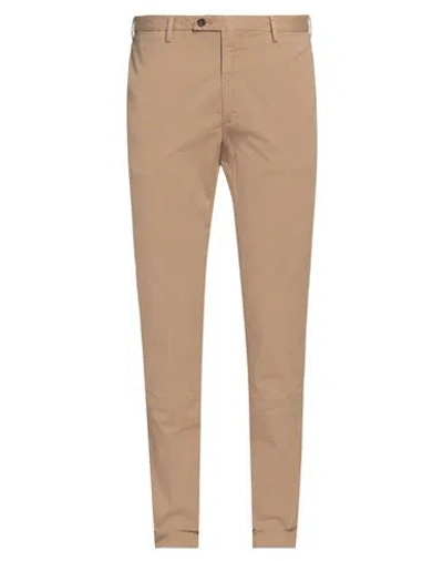 DEVORE INCIPIT DEVORE INCIPIT MAN PANTS CAMEL SIZE 40 COTTON, ELASTANE
