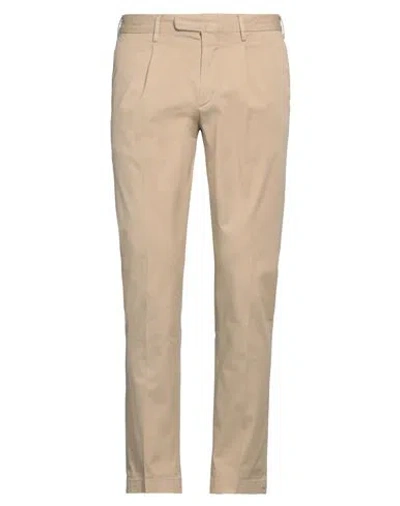 Devore Incipit Man Pants Camel Size 42 Cotton, Elastane In Beige