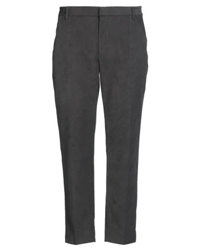 Devore Incipit Man Pants Charcoal Size 36 Polyester, Elastane In Gray