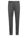 Devore Incipit Man Pants Charcoal Size 38 Wool, Polyester, Elastane In Gray