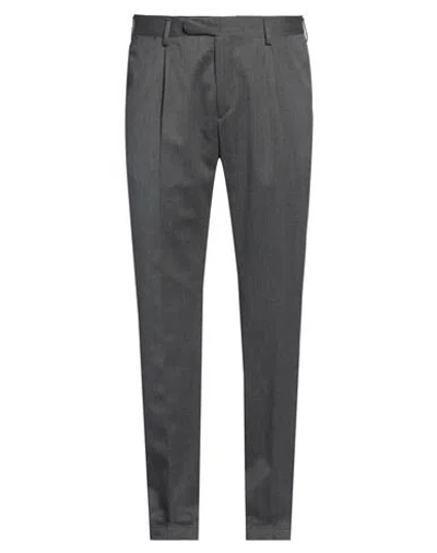 Devore Incipit Man Pants Charcoal Size 38 Wool, Polyester, Elastane In Gray
