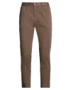 Devore Incipit Man Pants Chocolate Brown Size 32 Cotton, Silk, Elastane