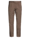Devore Incipit Man Pants Chocolate Brown Size 40 Cotton, Elastane