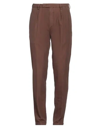 Devore Incipit Man Pants Cocoa Size 36 Cotton In Brown