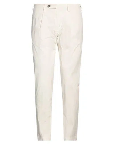 Devore Incipit Man Pants Cream Size 34 Cotton, Elastane In White