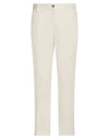Devore Incipit Man Pants Cream Size 36 Cotton, Silk, Elastane In White