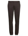 Devore Incipit Man Pants Dark Brown Size 30 Cotton, Elastane