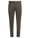 Devore Incipit Man Pants Dark Brown Size 40 Cotton, Silk, Elastane