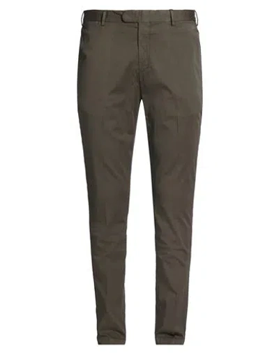 Devore Incipit Man Pants Dark Brown Size 40 Cotton, Silk, Elastane