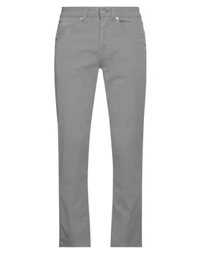 Devore Incipit Man Pants Grey Size 34 Cotton, Elastane