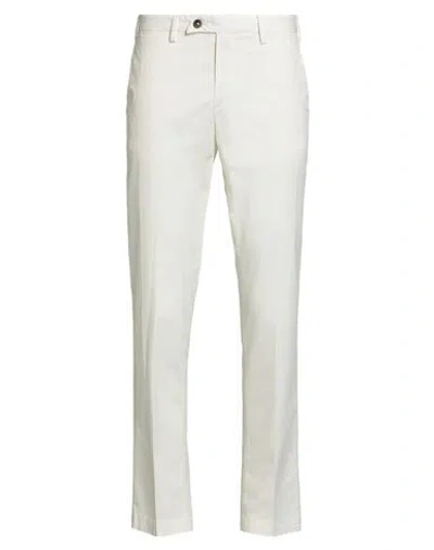 Devore Incipit Man Pants Ivory Size 28 Cotton, Elastane In White