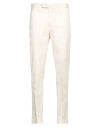 Devore Incipit Man Pants Ivory Size 42 Cotton, Elastane In White