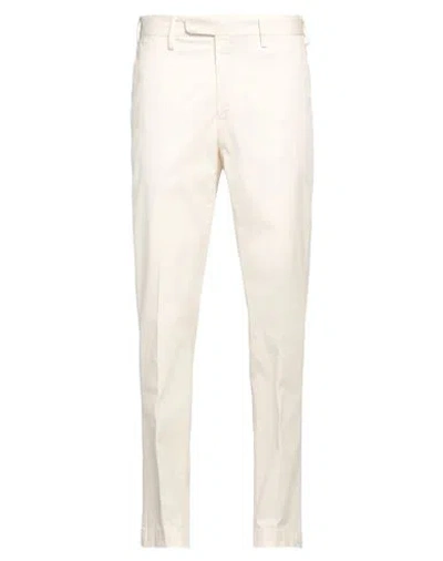 Devore Incipit Man Pants Ivory Size 42 Cotton, Elastane In White