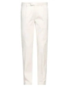 Devore Incipit Man Pants Ivory Size 42 Cotton, Elastane