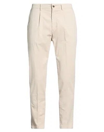 Devore Incipit Man Pants Ivory Size 38 Cotton, Silk, Elastane In Pink
