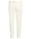 Devore Incipit Man Pants Ivory Size 38 Cotton, Silk, Elastane In White