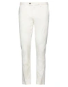 Devore Incipit Man Pants Ivory Size 38 Cotton, Silk, Elastane In White