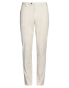 Devore Incipit Man Pants Ivory Size 40 Cotton, Silk, Elastane In White