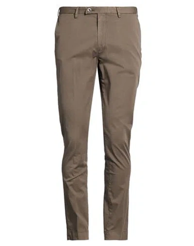 Devore Incipit Man Pants Khaki Size 34 Cotton, Silk, Elastane In Sand